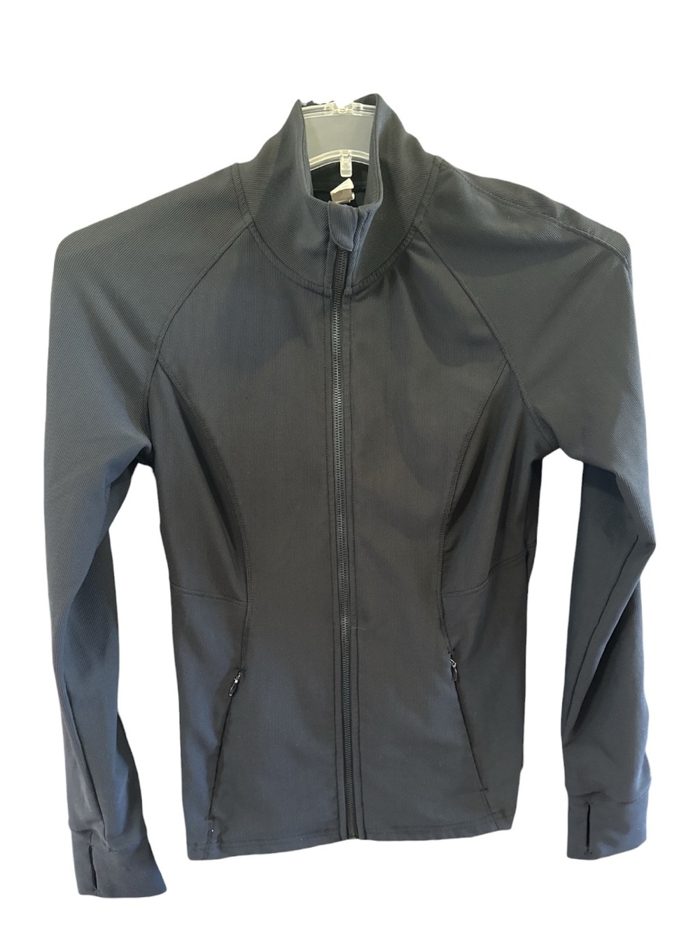 90 Degree By Reflex Black Lightweight Zip-Up Jacket
